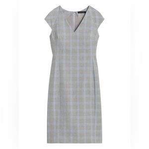 Banana Republic Gray Plaid Dress